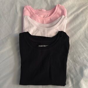 New Amazon essential T-shirts, black white, and pink size 4T
100% cotton